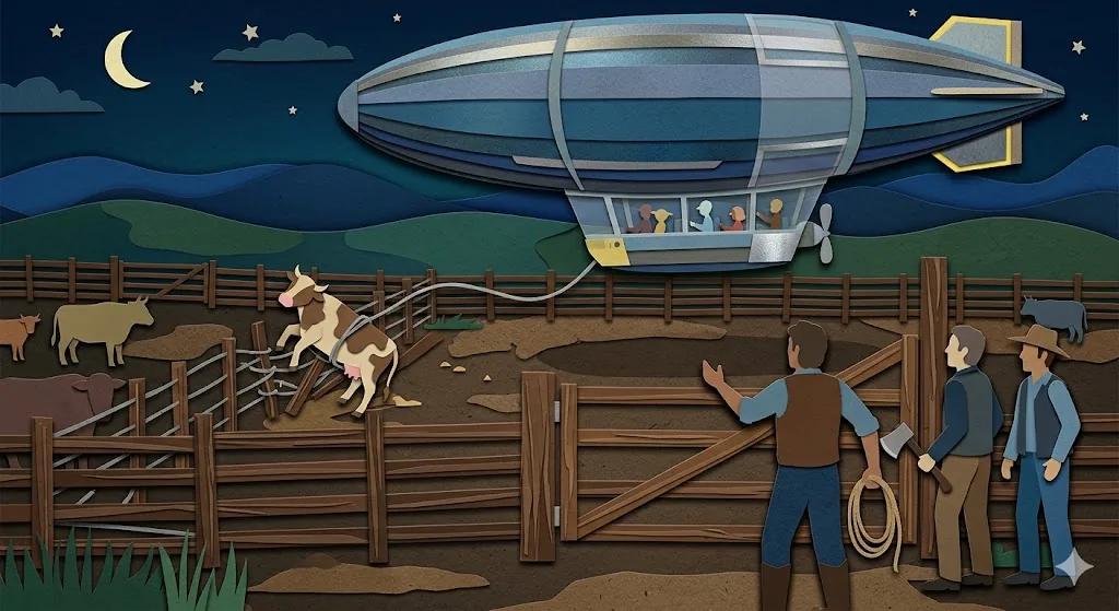 Overview image for Did A Kansas Airship Steal A Heifer?