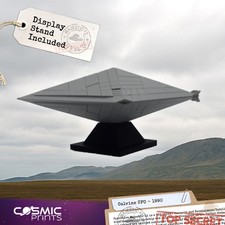 Listing image for Calvine UFO Photo Model – 3D Printed UAP Collectible – Retro Sci-Fi Geek Gift