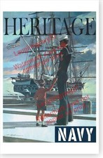 Listing image for US Navy USS Constitution Old Ironsides Heritage Recruiting Poster