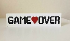 Listing image for Game Over Logo Video Game Collectible Display Text Ornamental Memorabilia