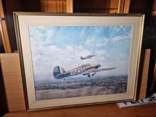 Listing image for AVIATION ART PRINT BY GERALD COULSON 614/31 FRAMED 91CM x 72.5cm Frame Large