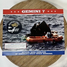 Listing image for GEMINI 7 Borman Lovell NASA SPACE MISSION CREW PATCH EMBLEM Card WILLABEE WARD