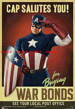 Listing image for Marvel Captain America First Avenger Movie Poster 11x17 Chris Evans 2011