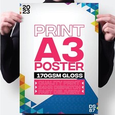 Listing image for Personalized Poster Paper Print Glossy Photo Custom High Quality 170gsm A1/A2/A3
