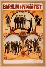 Listing image for Barnum Hypnotist 1900s Circus Poster Hypnosis Performance Illustration