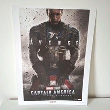 Listing image for Captain America The First Avenger Poster Wall Art 16"x12" Marvel Studios