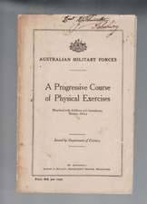 Listing image for MEMORABILIA AUSTRALIAN MILITARY FORCES 1916 BOOKLET ,COURSE of PHYSICAL EXERCISE