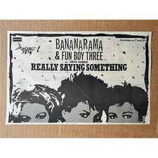 Listing image for BANANARAMA REALLY SAYING SOMETHING MEMORABILIA original music press advert from