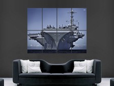 Listing image for US NAVY SHIP AIRCRAFT CARRIER WAR GIANT WALL POSTER ART PICTURE PRINT LARGE HUGE