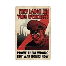 Listing image for Prove Them Wrong Poster – Vintage Retro War Propaganda Art Print