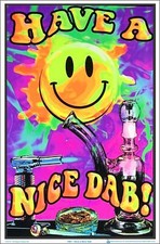 Listing image for Have A Nice Dab Blacklight Poster 23 x 35