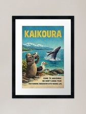 Listing image for Kaikoura New Zealand Pacific Ocean Framed Wall Art Poster Canvas Print Picture