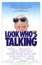 Listing image for LOOK WHO'S TALKING MOVIE POSTER Original 27x41 Rolled 1989 JOHN TRAVOLTA