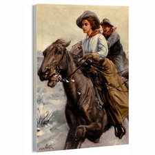 Listing image for Claim Riders Western Poster or Canvas Fine Wall Art Home Decor Print