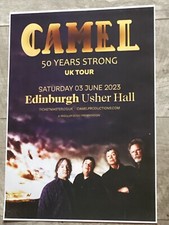 Listing image for CAMEL Concert poster - Edinburgh 2023 - 50 Years Strong UK tour Gig memorabilia.
