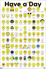 Listing image for HAVE A DAY 24x36 POSTER COLLEGE HUMOR ART COMEDY SMILEY FACES FUNNY GIFT COOL!!!