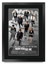 Listing image for Now You See Me Movie Poster Cast Signed Printed Autograph A3 Framed Memorabilia