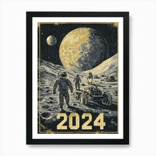 Listing image for Aihrgdesign A Space Exploration Pos Framed Wall Art Poster Canvas Print Picture