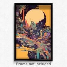 Listing image for Movie Art Poster - Silent Claim (Psychedelic Trippy Retro Cartoon Film Print)