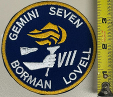 Listing image for Vintage NASA Gemini VII 7 Borman Lovell Replica Patch ~4" AB Emblem