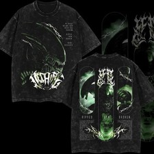 Listing image for ALIEN XENOMORPH Horror Movie Double Printed Lightweight Acid Tee