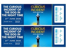 Listing image for Curious Incident Of The Dog Play Personalised Souvenir Mock Memorabilia Ticket