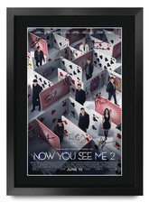 Listing image for Now You See Me 2 Movie Poster Signed Printed Autograph A3 Framed Memorabilia