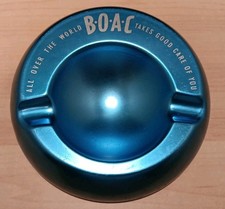 Listing image for BOAC Airline Ashtray 5" Circular Blue Aluminum Memorabilia
