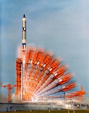 Listing image for Gemini 10 Rocket Launch Poster Historic Space Mission Wall Art