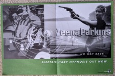 Listing image for ZEENA PARKINS No Way Back 1998 Atavistic PROMO POSTER Electric Harp Hypnosis