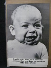 Listing image for I REALLY DON'T MIND LITTLE PROBLEMS MIND OF THE BIG VINTAGE POSTER 1977 CNG1990