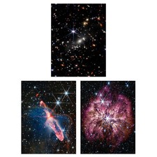 Listing image for NASA James Webb Space Telescope Deep Field Stars Galaxies Poster 3 Pack 18X24 In
