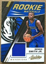 Listing image for Dennis Smith Jr. 2017-18 Panini Absolute Memorabilia Rookie Jersey #RM-DSJ /199