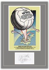 Listing image for The Who Charlton 1976 Concert Poster and Autographs Memorabilia Poster UNFRAMED