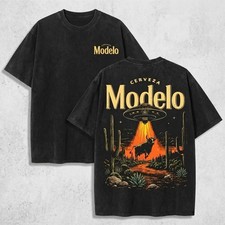 Listing image for Modelo Cerveza UFO Desert Cow Graphic T shirt