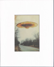 Listing image for 8X10" Matted Print Art Picture Vintage UFO Aliens Space Ship, Spacecraft, UAP