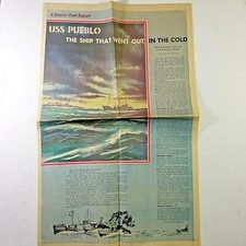 Listing image for USS PUEBLO INCIDENT MEMORABILIA • DENVER POST REPORT • NOVEMBER 30, 1969