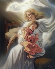 Listing image for ANGEL HOLDING GIRL - ANGELS AMONG US poster print Home Decor