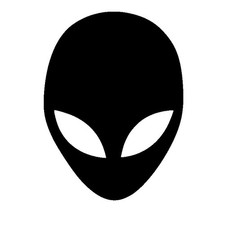 Listing image for Alien Head Vinyl Decal Sticker – UFO - UAP Extraterrestrial Sci‑Fi Car Truck