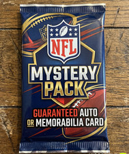 Listing image for NFL Mystery Pack - 5 Cards - 1 Guaranteed Auto/memorabilia Card Per Pack