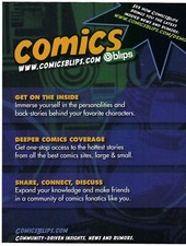 Listing image for 2009 Comics Blips Insights News Rumors Stories Share Retro Print Ad/Poster