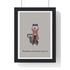 Listing image for Say Anything Movie Poster Illustration - Iconic 80s Romance Art Print Wall Art