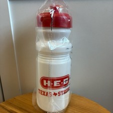 Listing image for HEB Texas Strong 2017 Water Bottle Hurricane Harvey Memorabilia Red White