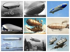 Listing image for AIRSHIP ZEPPELIN POSTER PRINT - CHOOSE DESIGN/SIZE/LAMINATE/FRAMED OPTION a