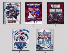 Listing image for Congrats Colorado Avalanche Claims The NHL 2026 Presidents Trophy Winner Poster