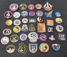 Listing image for VTG LOT OF 38 NASA MISSION PATCH PATCHES APOLLO MERCURY DISCOVERY GEMINI & MORE!