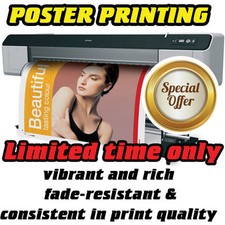 Listing image for Full Colour Poster Photo Printing / print - 200gsm Gloss,matt or Satin Paper