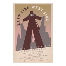 Listing image for 1938 East Side West Side New York Photography WPA Poster Federal Art Project