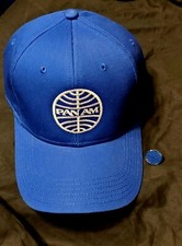 Listing image for Pan Am Baseball Hat And Collector Pin Set Vintage Logo Pilot Airways Plane