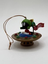 Listing image for Looney Tunes Marvin the Martian Christmas Ornament 1995 UFO Collectible 2” Tall